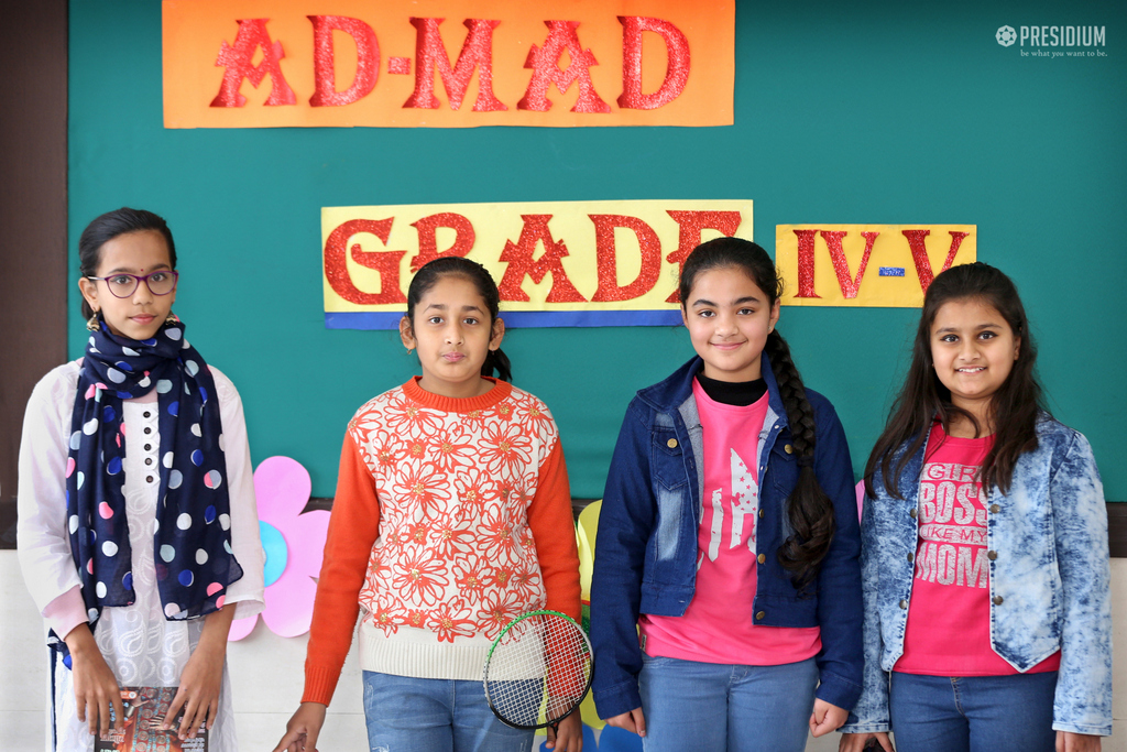 Presidium Rajnagar, STUDENTS DISPLAY EXTRAORDINARY SKILLS AT AD MAD SHOW